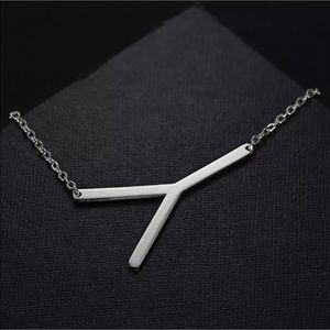 Initial “Y” Necklace